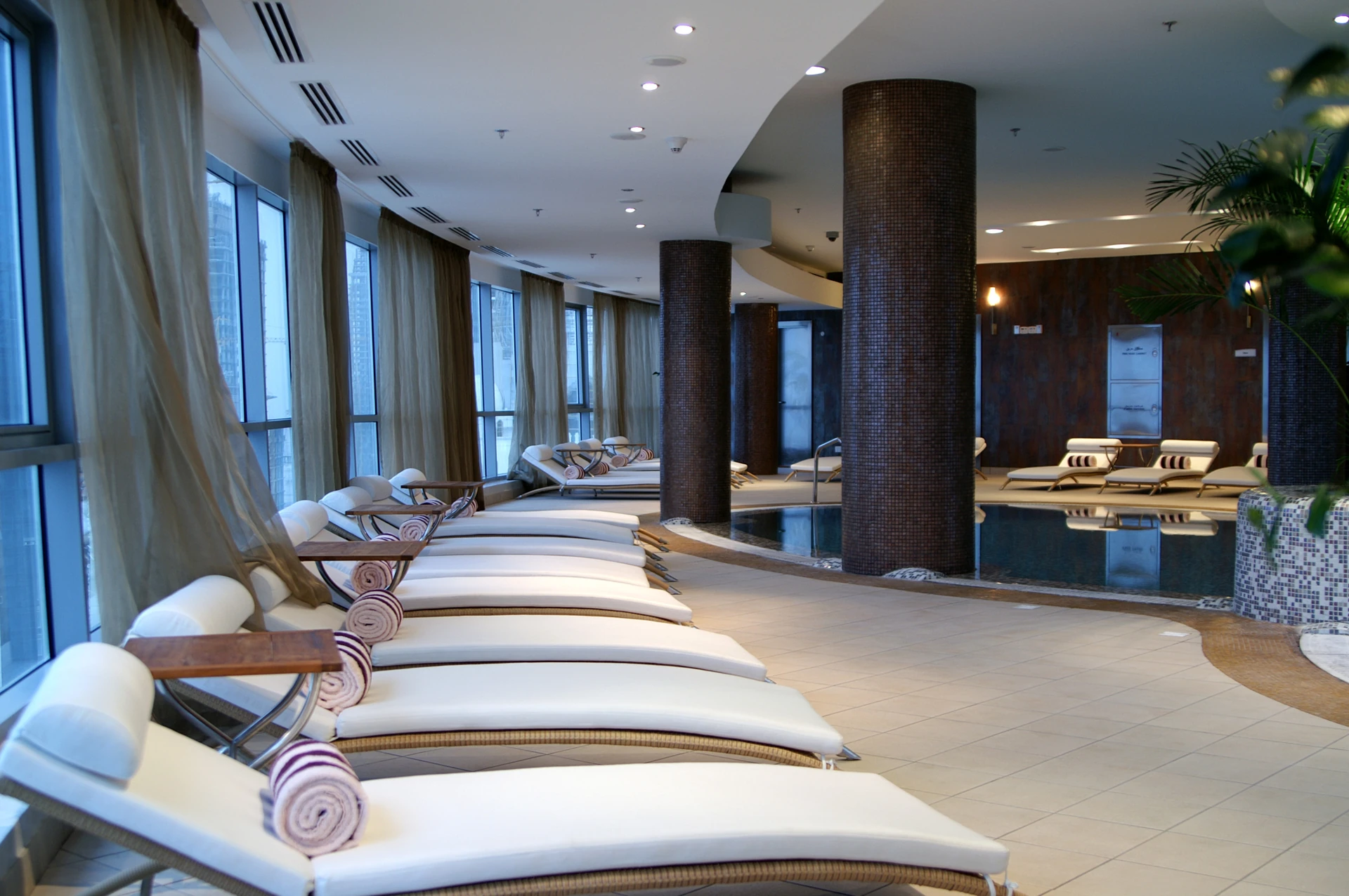 Espace détente d'un spa hôtelier